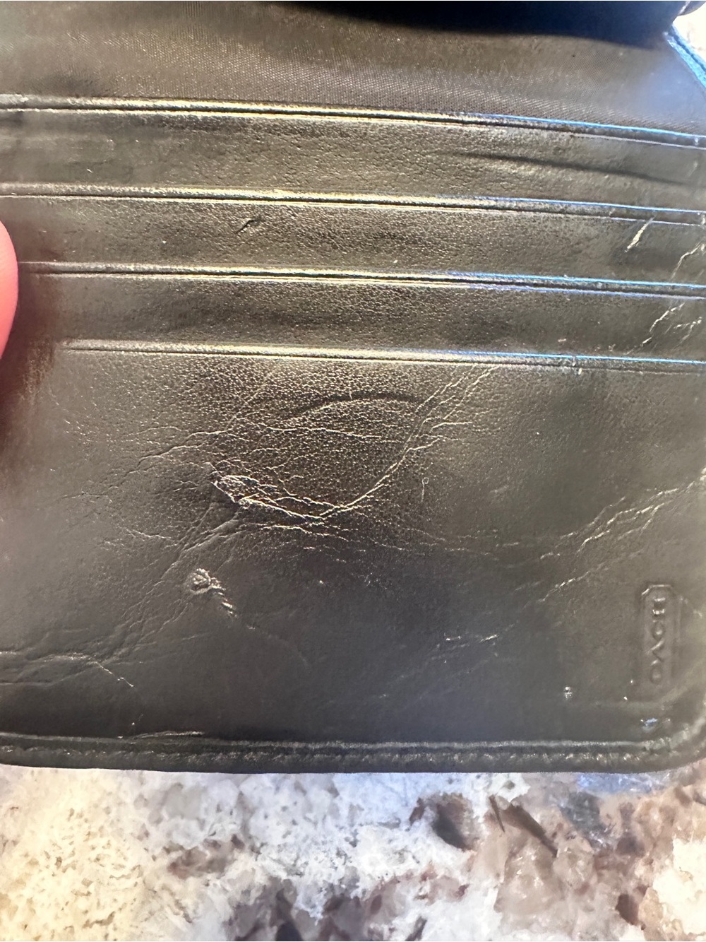 Vintage Coach Bi- fold Pebbles Leather Short Wallet Y2K Excellent Condition - Picture 10 of 14